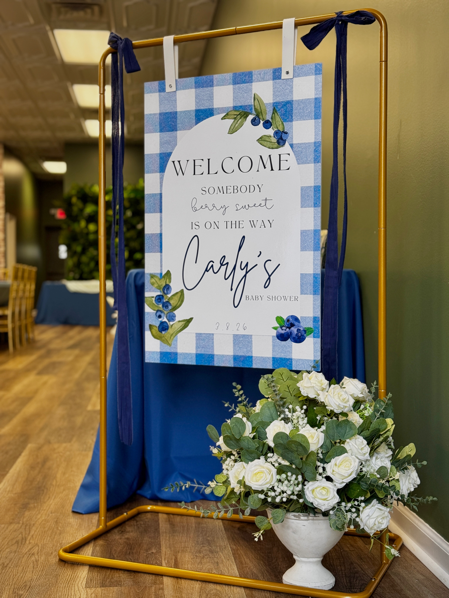 Customized 20x30 Welcome Sign & Hanging Frame or Easel